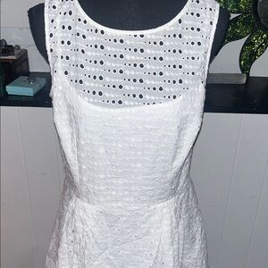 CeCe White Eyelet  Dress
